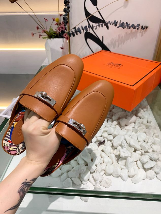 Hermes original calfskin mule HS0106