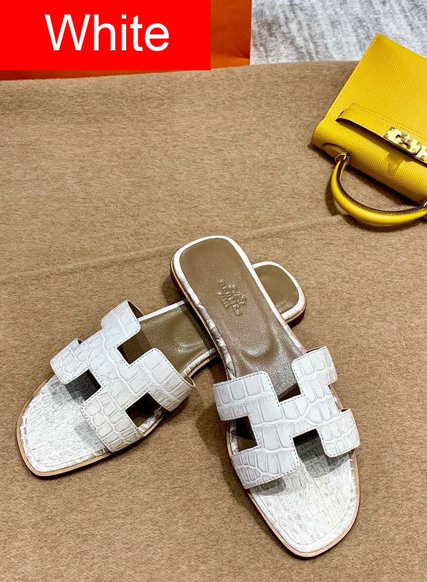 Hermes original crocodile leather sandal HS0119