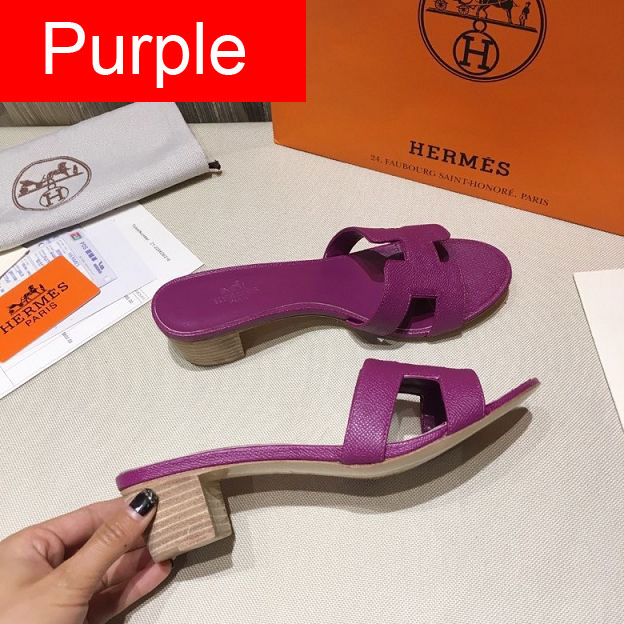 Hermes original epsom leather 50mm sandal HS0107