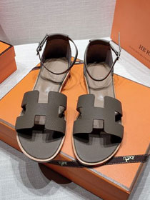 Hermes original epsom leather sandal HS0078