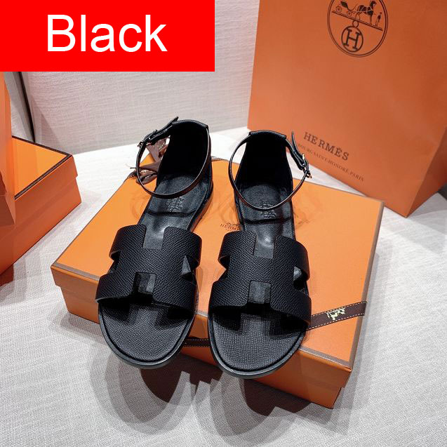 Hermes original epsom leather sandal HS0078