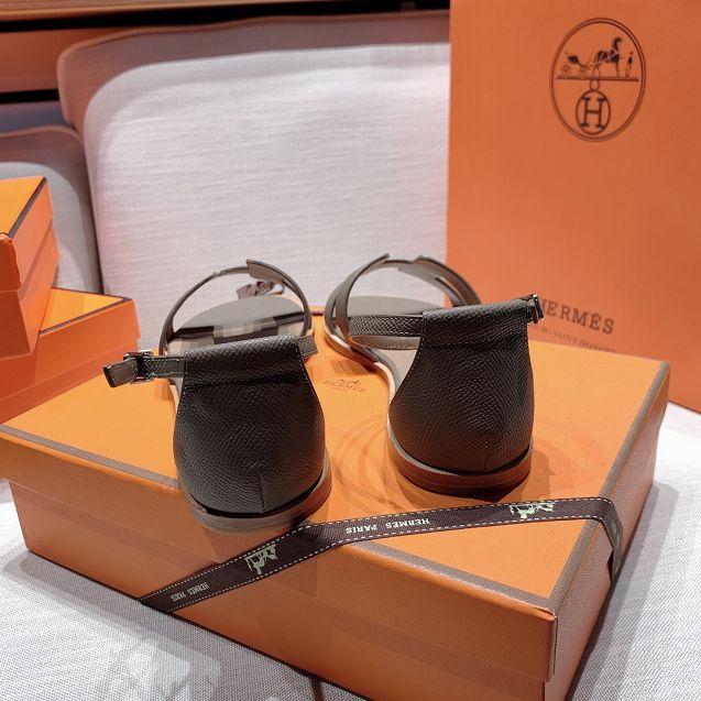 Hermes original epsom leather sandal HS0078