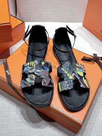 Hermes original epsom leather sandal HS0079