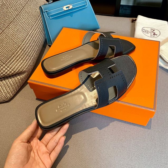 Hermes original epsom leather sandal HS0121