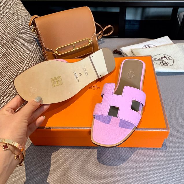 Hermes original epsom leather sandal HS0122