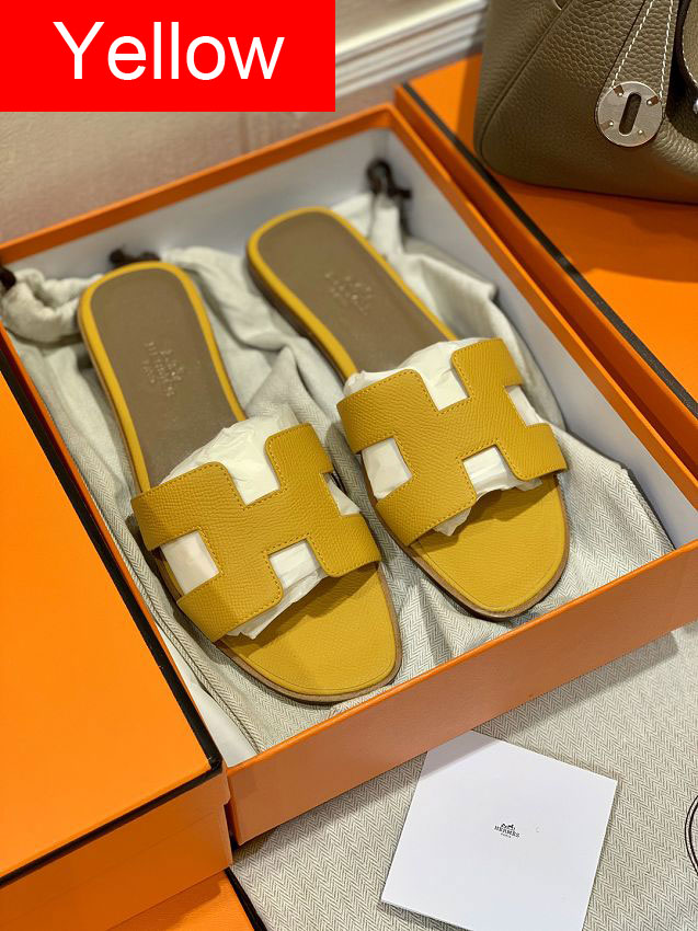 Hermes original epsom leather sandal HS0122-3