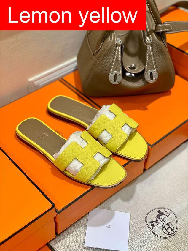 Hermes original epsom leather sandal HS0122-3