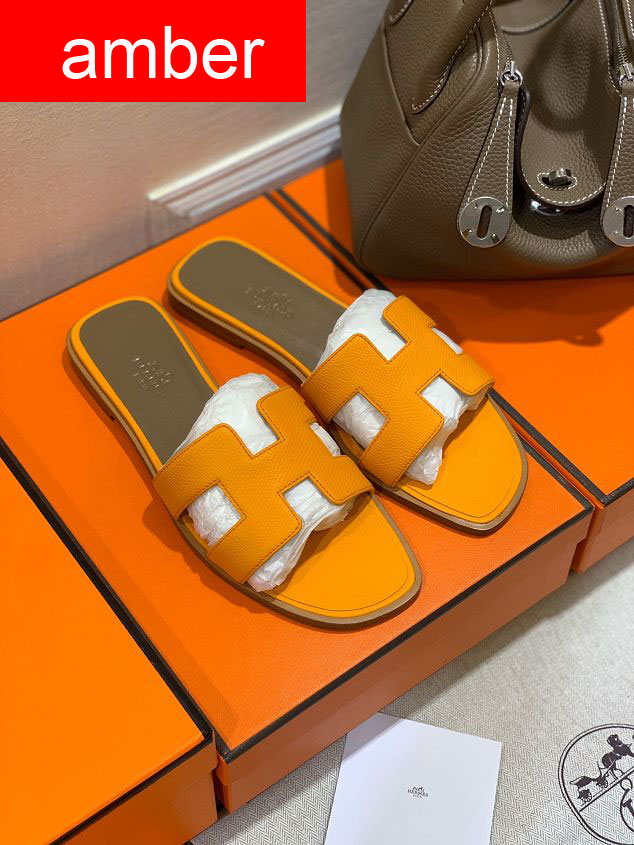 Hermes original epsom leather sandal HS0122-3