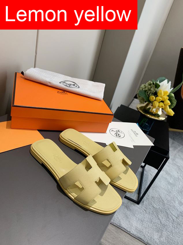 Hermes original epsom leather sandal HS0122-5