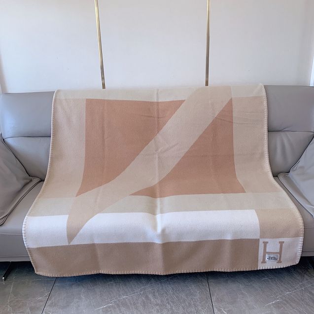 Hermes original cashmere blanket HB0068 coffee