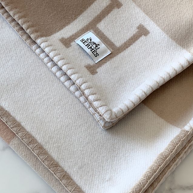 Hermes original cashmere blanket HB0068 coffee