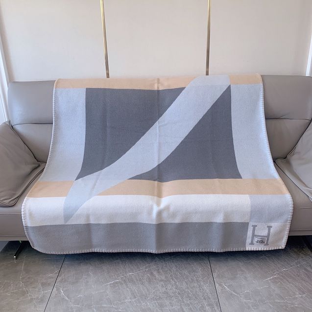 Hermes original cashmere blanket HB0068 grey