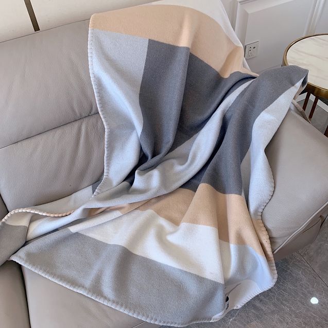 Hermes original cashmere blanket HB0068 grey