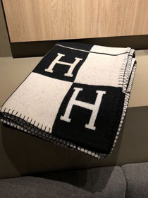 Hermes original wool avalon blanket HB070 black