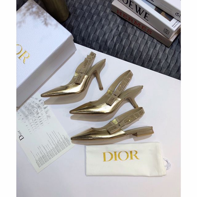 Dior original calfskin sandal DS0005 gold