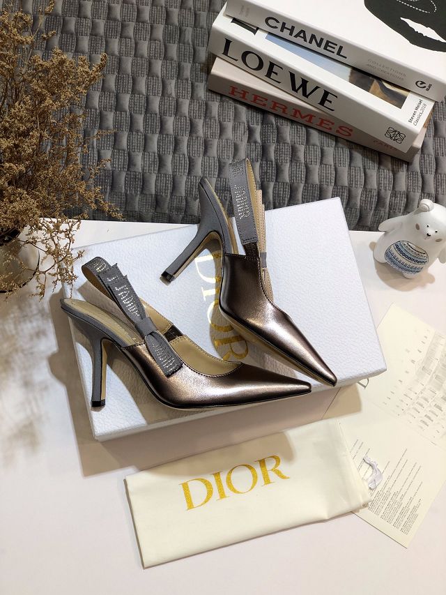 Dior original calfskin sandal DS0005 silver