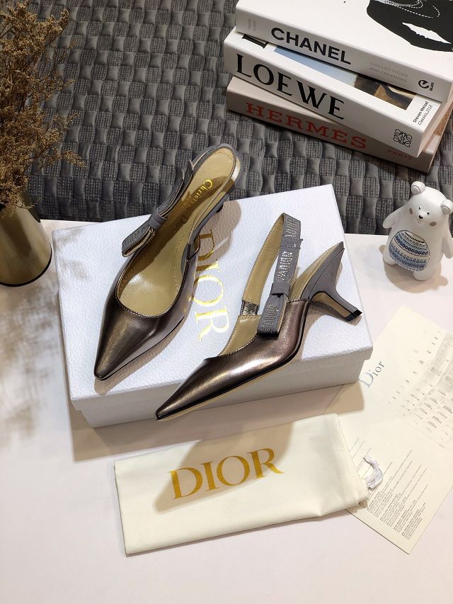 Dior original calfskin sandal DS0005 silver