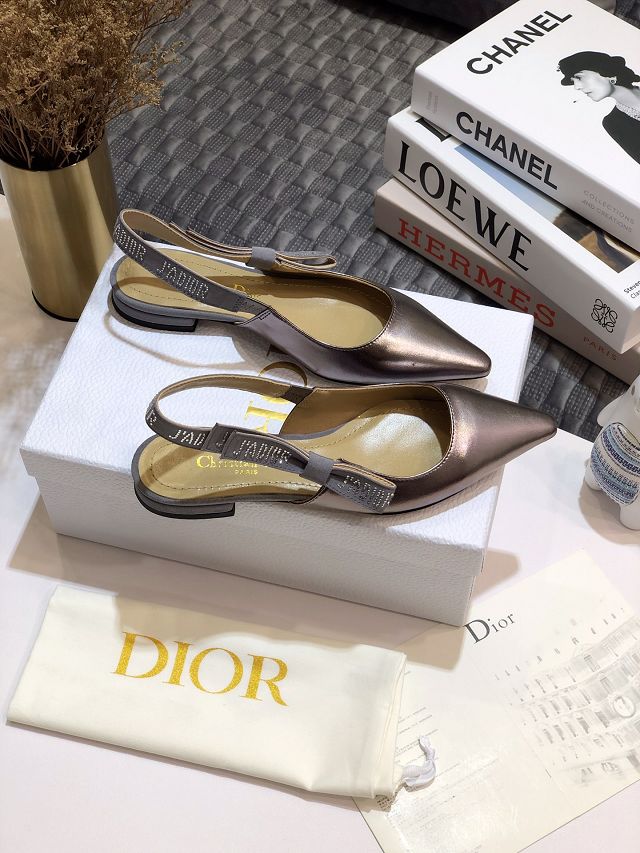 Dior original calfskin sandal DS0005 silver