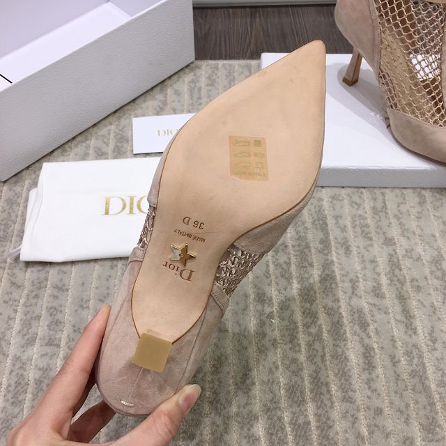 Dior original suede calfskin sandal DS0003 apricot