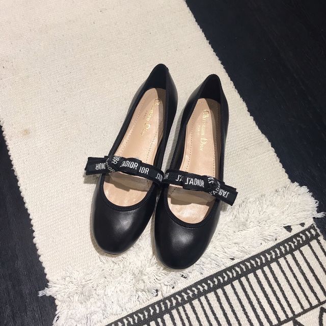 Dior orignal calfskin flat DS0041 black