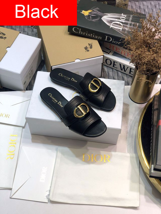 Dior orignal calfskin slide DS0060