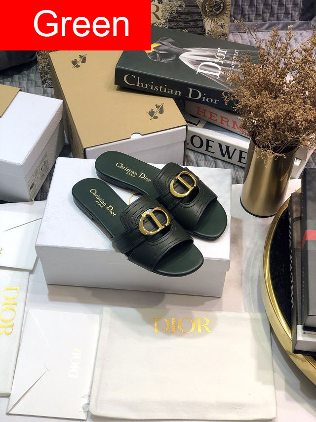 Dior orignal calfskin slide DS0060