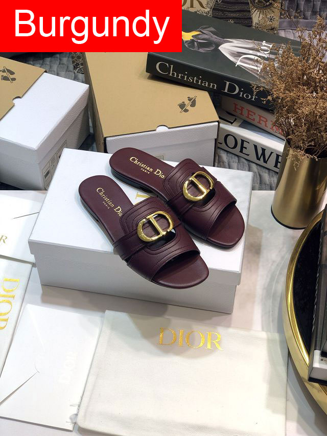 Dior orignal calfskin slide DS0060