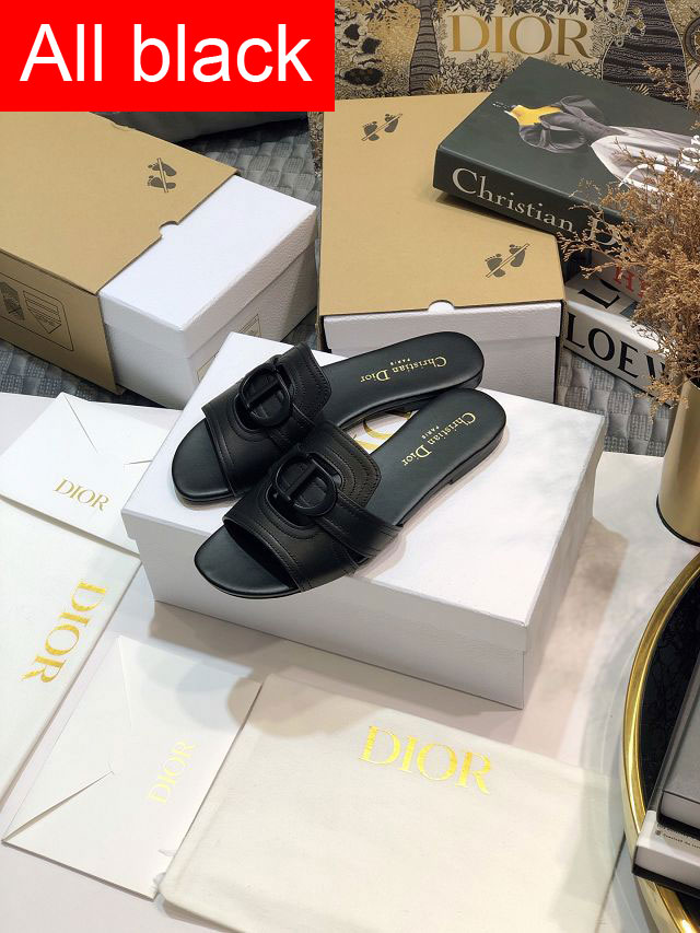 Dior orignal calfskin slide DS0060