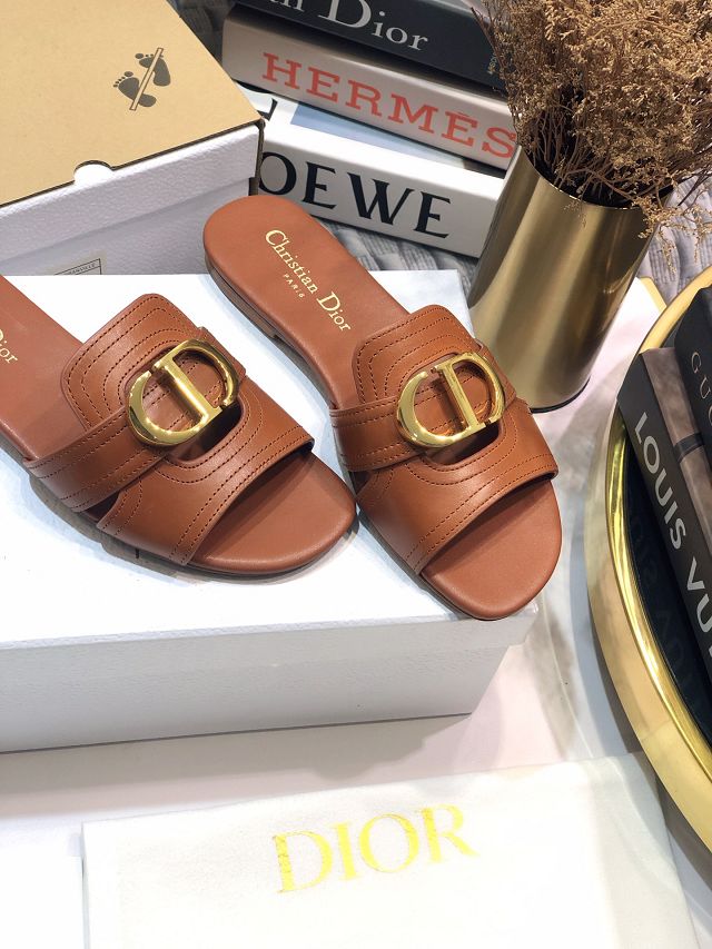 Dior orignal calfskin slide DS0060