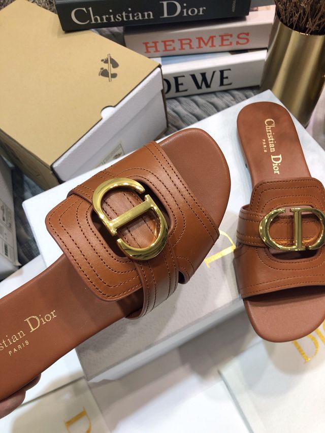 Dior orignal calfskin slide DS0060