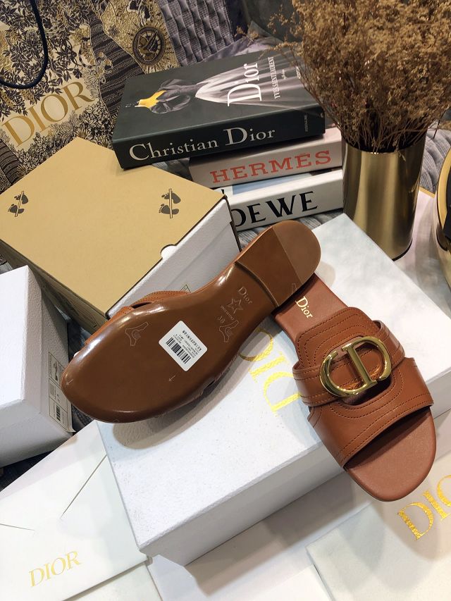 Dior orignal calfskin slide DS0060