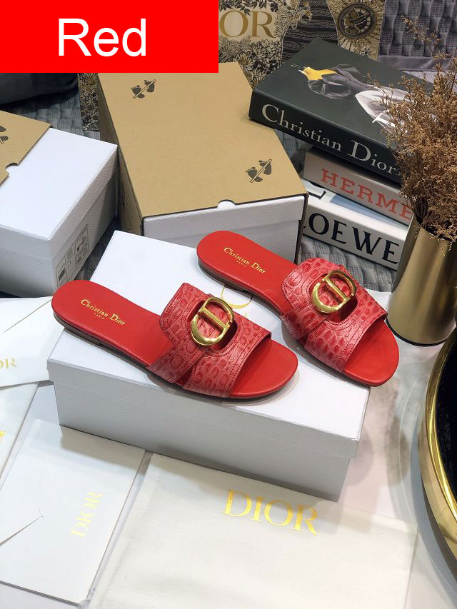 Dior orignal calfskin slide DS0062