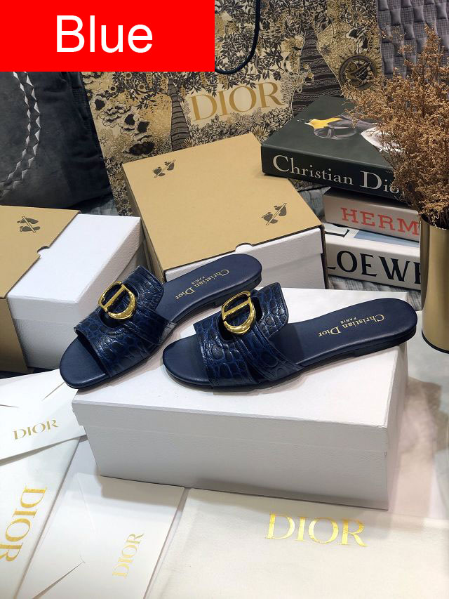 Dior orignal calfskin slide DS0062