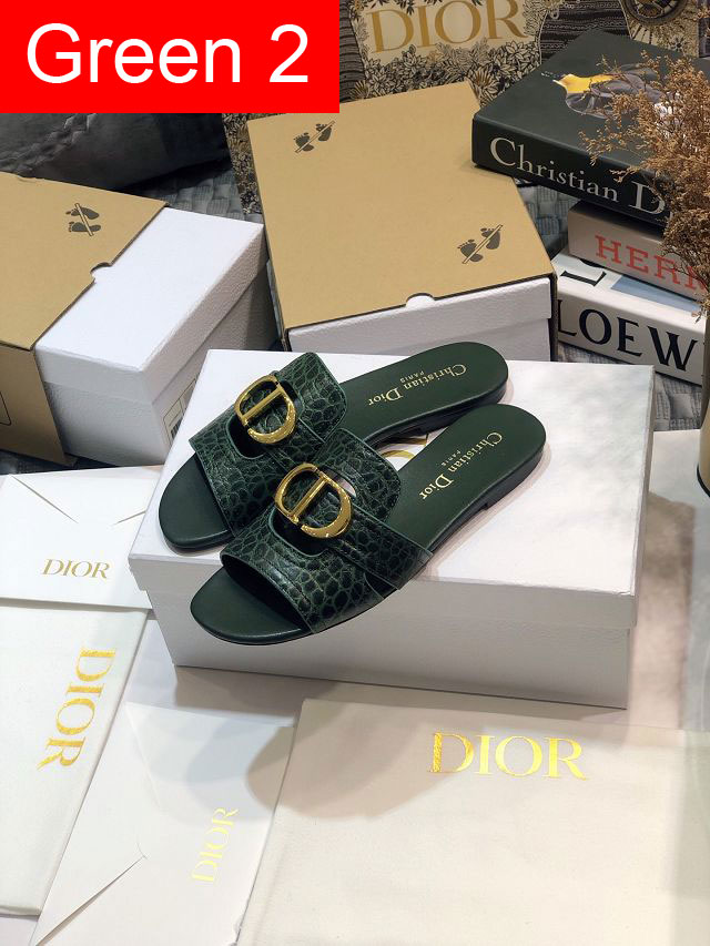 Dior orignal calfskin slide DS0062