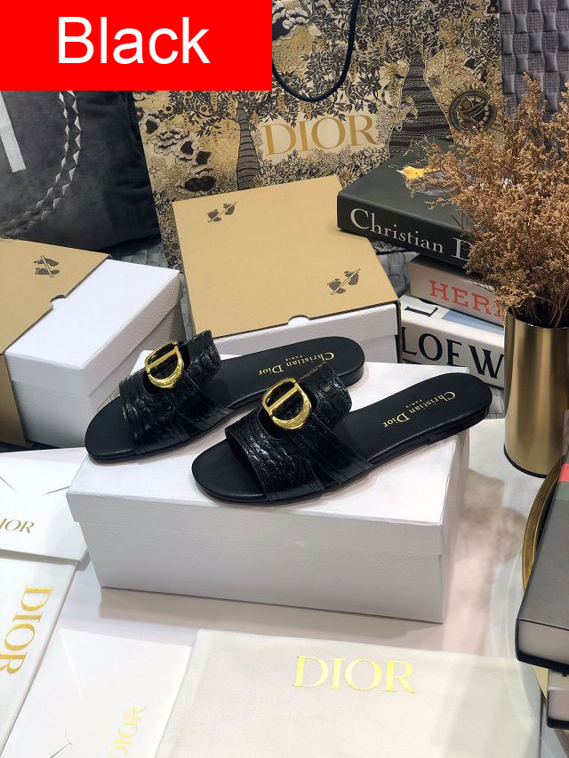 Dior orignal calfskin slide DS0062