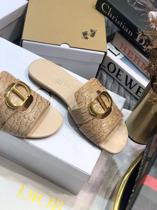 Dior orignal calfskin slide DS0062