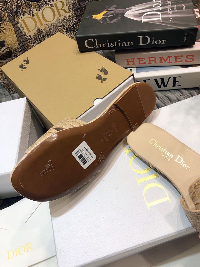 Dior orignal calfskin slide DS0062