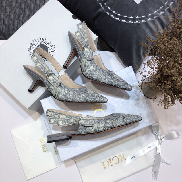 Dior orignal cotton pump DS0039 grey