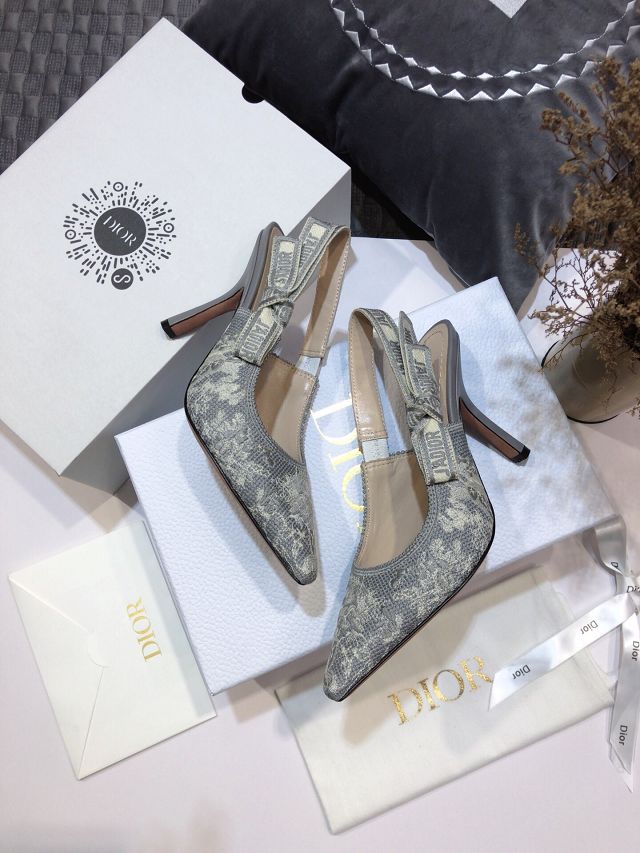 Dior orignal cotton pump DS0039 grey