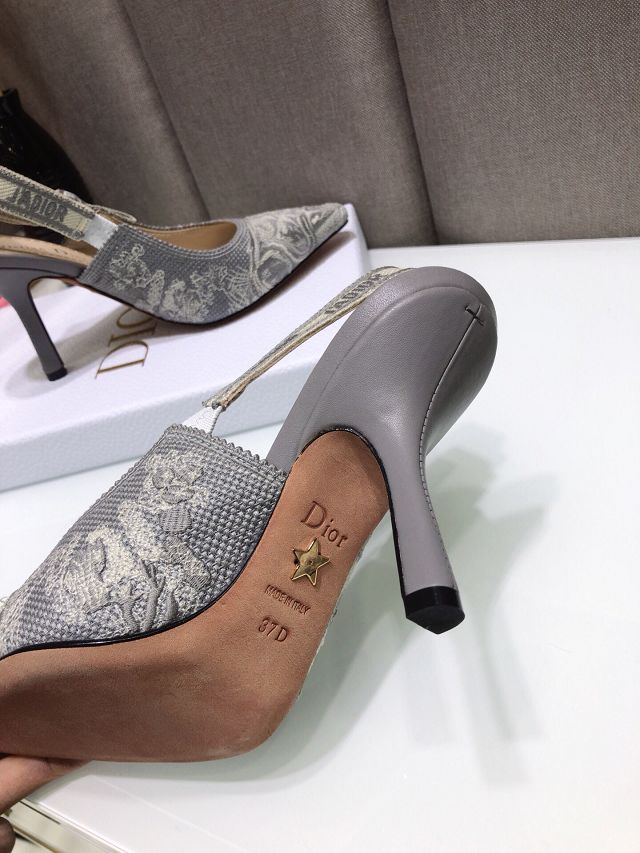 Dior orignal cotton pump DS0039 grey