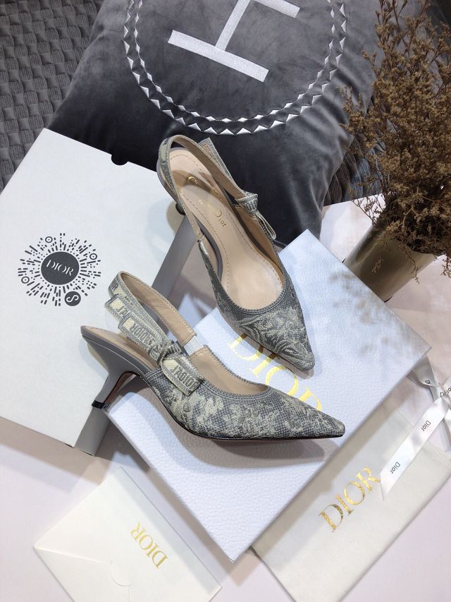 Dior orignal cotton pump DS0039 grey