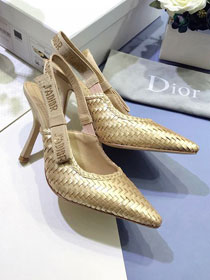 Dior orignal cotton pump DS0051 gold