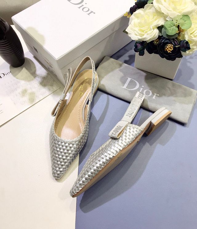 Dior orignal cotton pump DS0051 silver