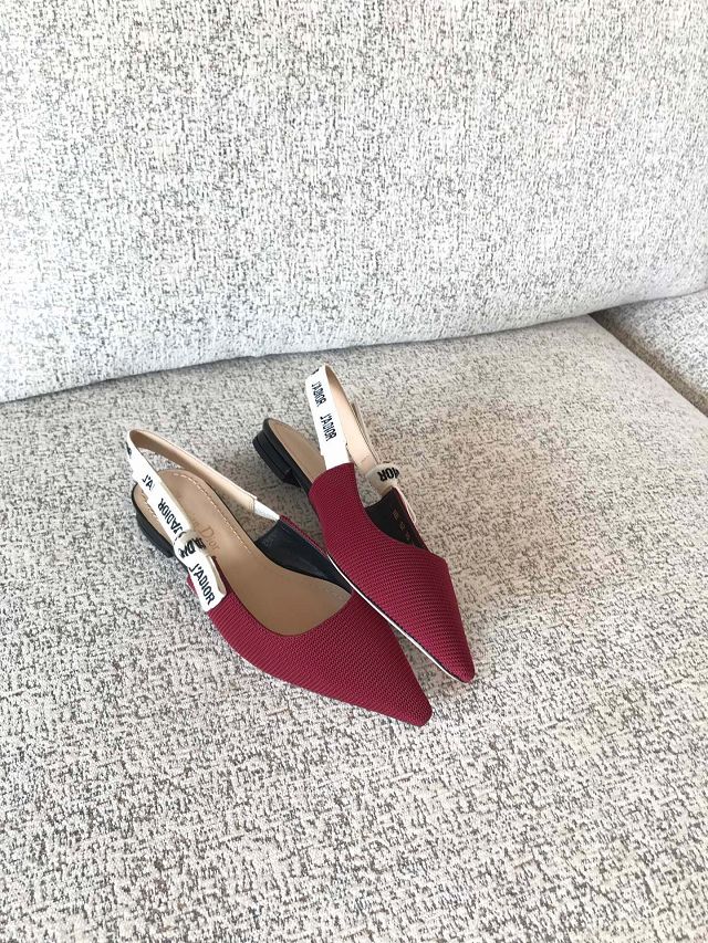 Dior orignal cotton pump DS0052 wine 