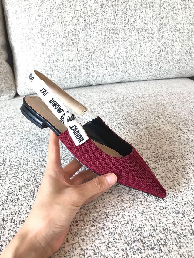 Dior orignal cotton pump DS0052 wine 