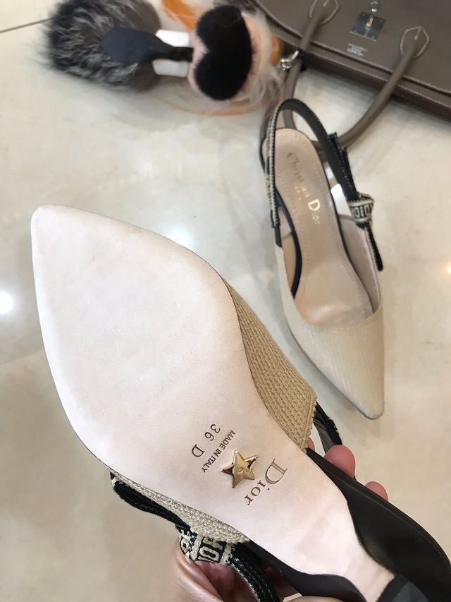 Dior orignal cotton pump DS0053 apricot