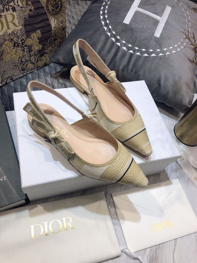 Dior orignal cotton pump DS0063 apricot