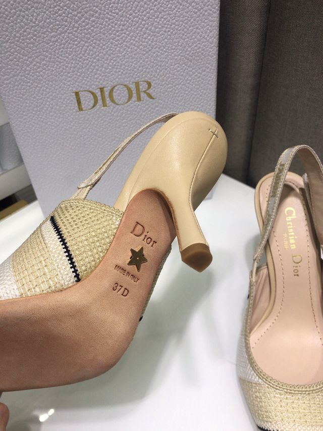 Dior orignal cotton pump DS0063 apricot