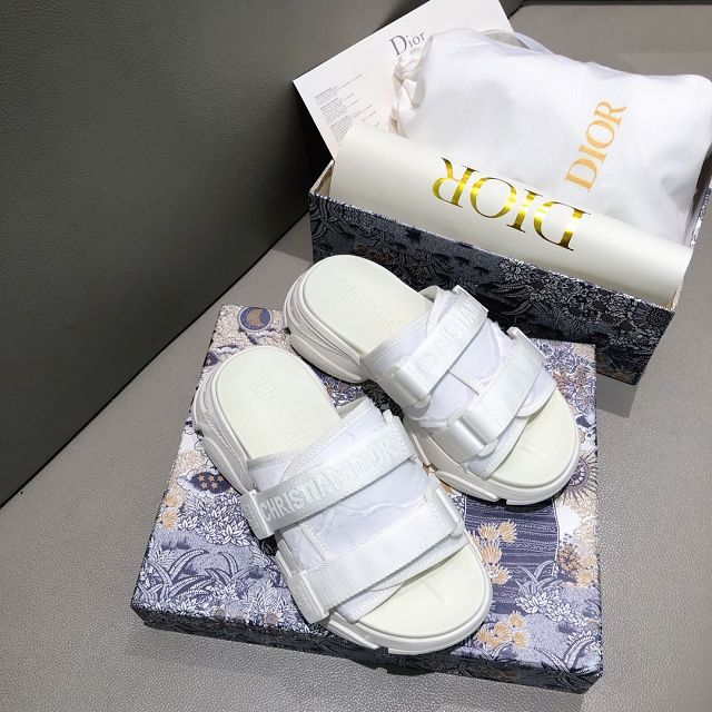 Dior orignal fabric slide DS0034 white