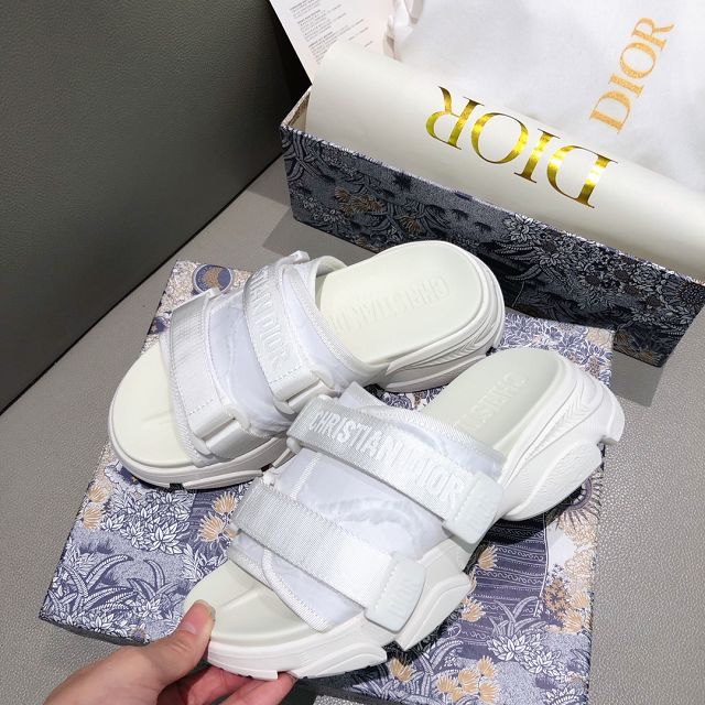 Dior orignal fabric slide DS0034 white